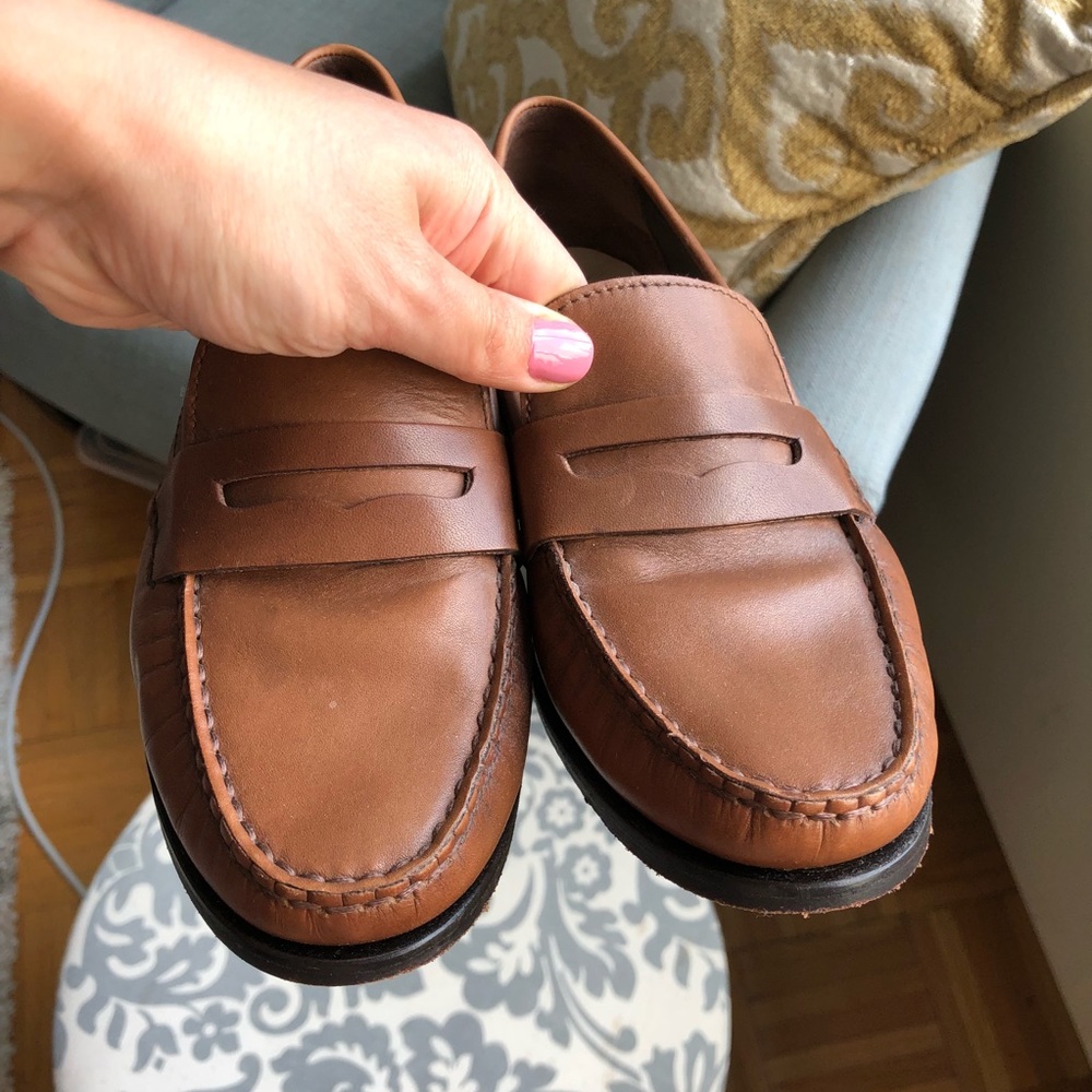 Cole Haan Brown Leather Penny Loafers